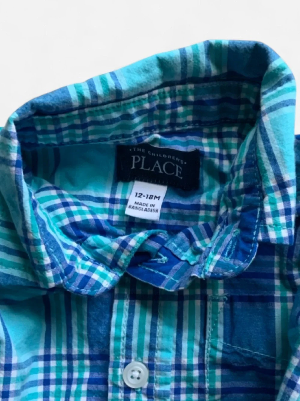The Children's Place LS Plaid Button-Down Shirt Baby Boys 12-18M